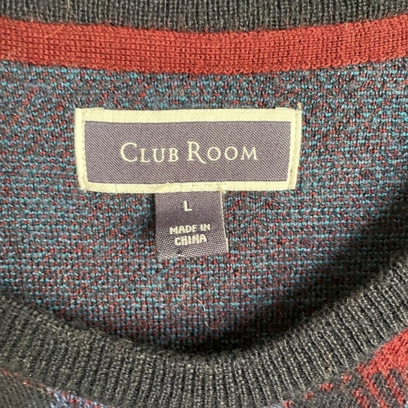 CLUB ROOM Mens WOOL/ACRYLIC CREWNECK - Picture 2 of 8